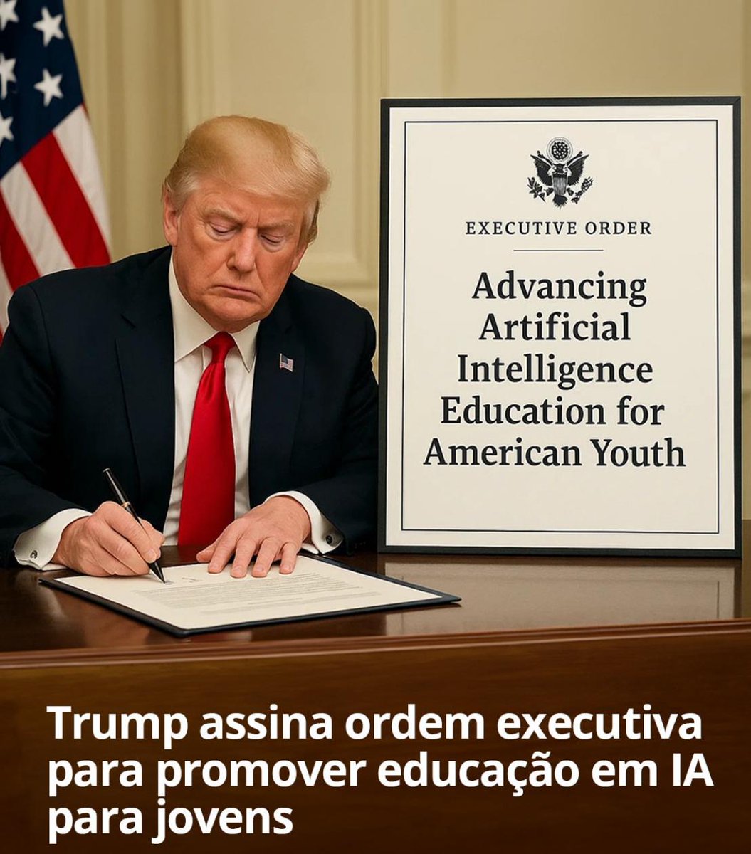 Ricamconsult's tweet image. Trump incluiu IA no currículo escolar dos EUA e quer qualificar adultos. A China fará o mesmo a partir dos 6 anos para liderar a corrida tecnológica. O Brasil precisa agir e preparar sua população para a era da IA.
#eua #ia #inteligenciartificial #educação
Fonte: otimesbrasil
