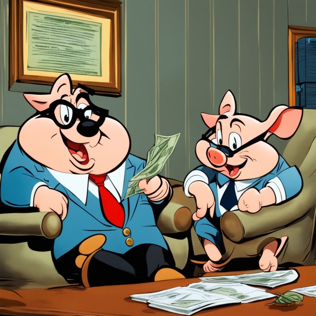 SGHWealthMgmt's tweet image. In honor of National Bugs Bunny Day I am Once Again asking AI 🤖 the Age Old Question: What would 🐰 Bugs, 💥 Yosemite Sam, 🐷 Porky Pig &amp;amp; 🐺 Wile E. Coyote look like as #FinancialAdvisors?