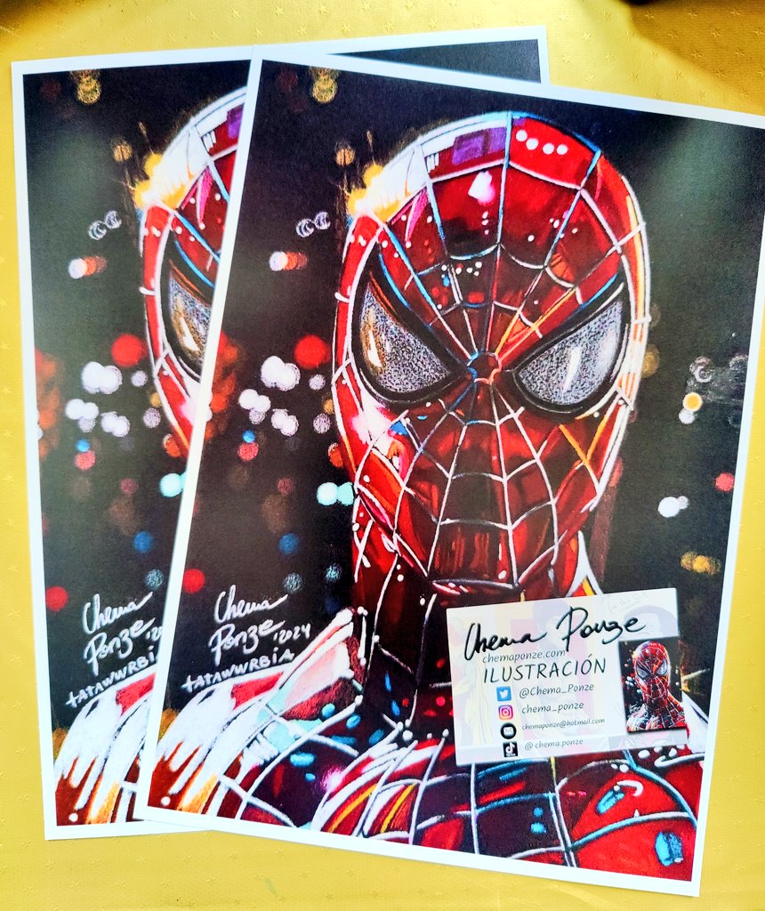 Amigos, vuelvo a tener disponible el print de SPIDER-MAN de la colección "100 años de perdón".
Tamaño A4 y papel tipo postal de 350 grs x 12€ c/envío gratis para toda España.
¡Pedidmelo x DM, gracias!
#art #SpiderMan