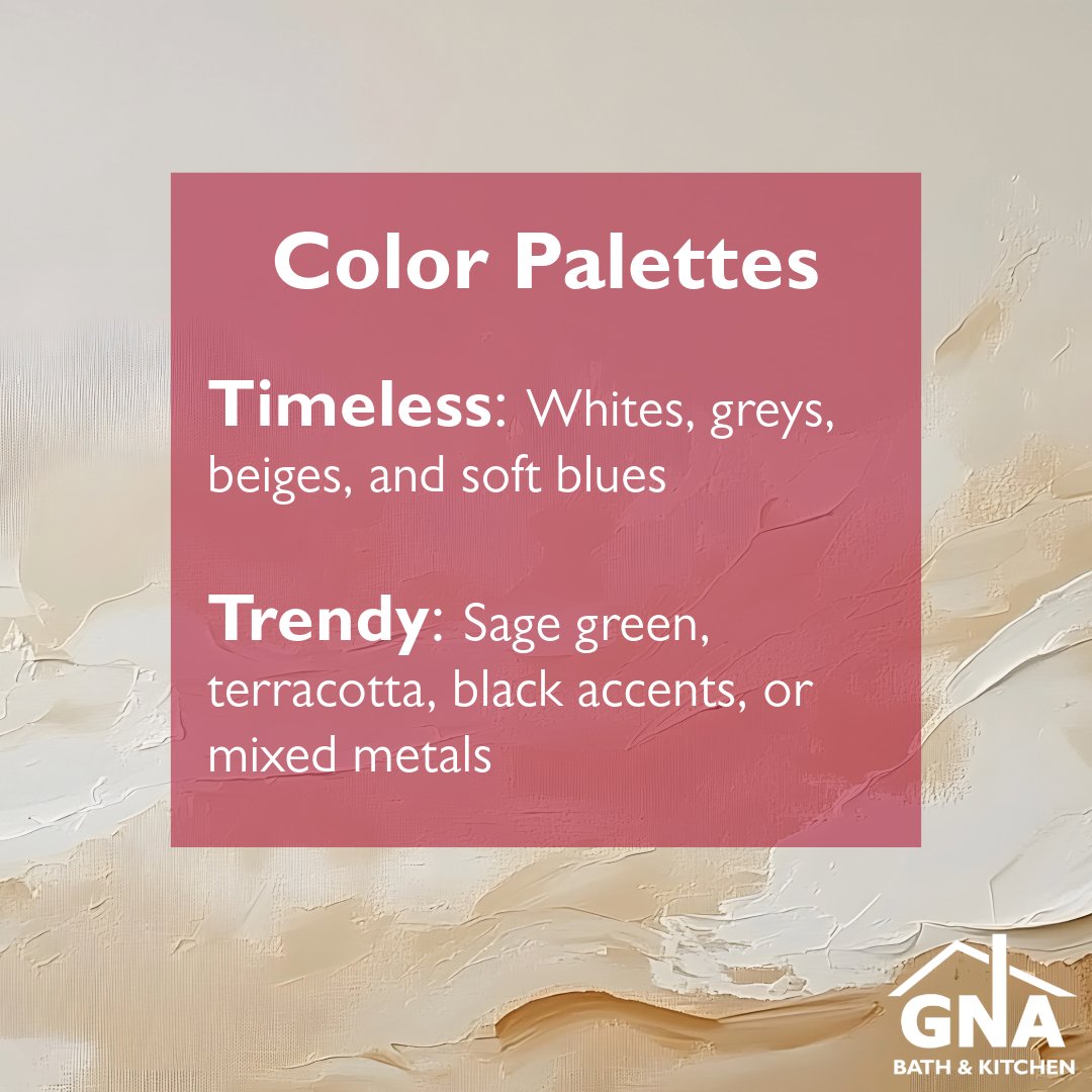 GnabathK's tweet photo. Timeless vs. Trendy! Should you go bold with statement tile, or keep it classic with neutral tones? We break down the best ways to balance trendy and timeless design choices!

Would you go bold or classic? Drop your vote below! ⬇️

#HomeDesign #TrendyVsTimeless #GNABathAndKitchen https://t.co/VpMyeqCxXU