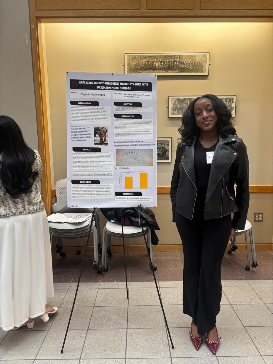 Olujimi Ohuninioluwa, BS ‘25, wants you to know that physics is a fundamental part of healthcare. Working with Dr. Janet Cutro, she developed a demonstration using a model of a human arm to show how physics applies directly to the human body. bit.ly/4mcuIED