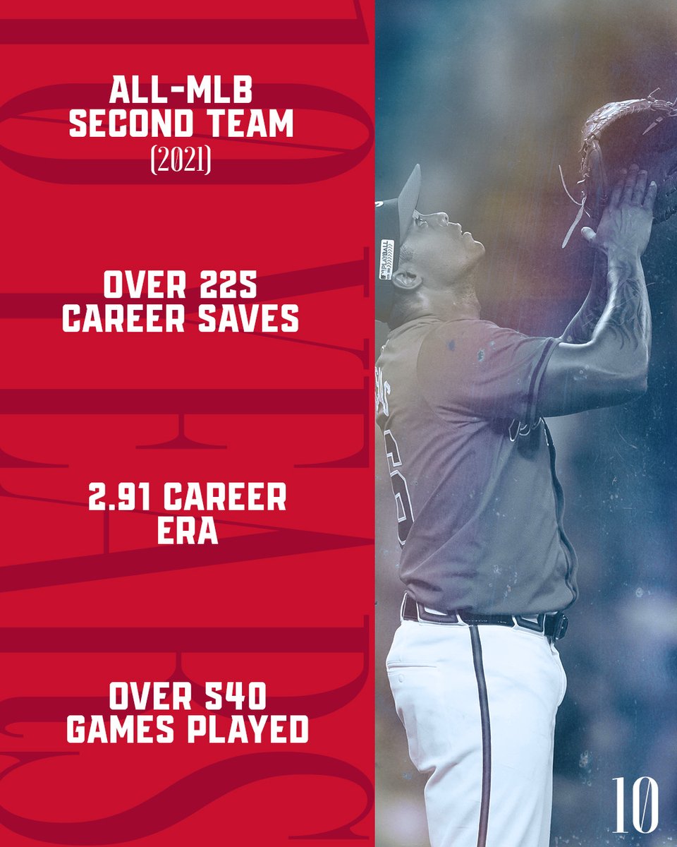 MLBPA (@mlbpa) on Twitter photo Raisel Iglesias, who signed his first pro contract with Cincinnati out of his native Cuba in 2014, has amassed 229 saves and averaged 10.7 strikeouts per 9 innings in career stops with the <a href="/Reds/">Cincinnati Reds</a>, <a href="/Angels/">Los Angeles Angels</a> and <a href="/Braves/">Atlanta Braves</a>.
In April, he officially joined the 10 Years of Service Time Raisel Iglesias, who signed his first pro contract with Cincinnati out of his native Cuba in 2014, has amassed 229 saves and averaged 10.7 strikeouts per 9 innings in career stops with the <a href="/Reds/">Cincinnati Reds</a>, <a href="/Angels/">Los Angeles Angels</a> and <a href="/Braves/">Atlanta Braves</a>.
In April, he officially joined the 10 Years of Service Time