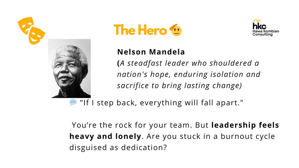 hawakoco's tweet photo. @hkombian 🫡 The Hero Mask
💬 "If I step back, it all falls apart."
You’re the backbone—but leadership feels heavy.
🛑 Burnout often looks like dedication.
🌟 Pro Tip: Let others own the mission too.
Even Mandela had to pause and lean on others.
#HeroMask #Leadership https://t.co/Bu9EymXwyE
