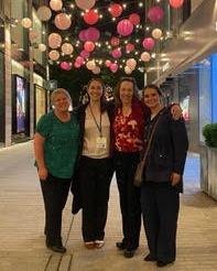 Leaving the Congressional Reception at ACEP LAC are Drs. Anna Engeln and Kristen Nordenholz with CO ACEP resident members of the Board, Drs. Abby Leibowitz and Megan Purdy.

#LAC25 #advocacy #medicaladvocacy #acep #washingtondc #physicianadvocacy