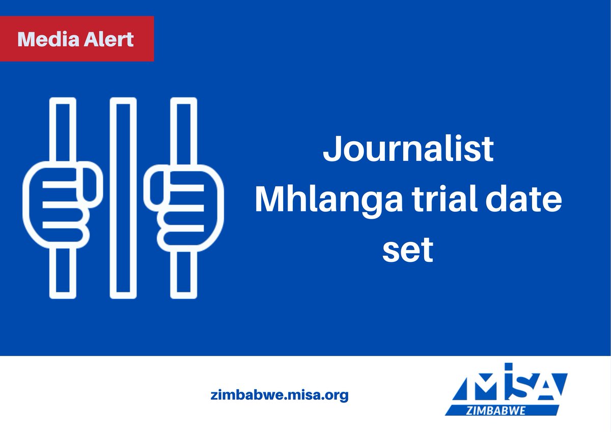 MISA Zimbabwe (@misazimbabwe) on Twitter photo ๐๐ผ๐๐ฟ๐ป๐ฎ๐น๐ถ๐๐ ๐ ๐ต๐น๐ฎ๐ป๐ด๐ฎ ๐๐ฟ๐ถ๐ฎ๐น ๐ฑ๐ฎ๐๐ฒ ๐๐ฒ๐
The trial of detained Alpha Media Holdings (AMH) senior journalist Blessed Mhlanga is set to kick off on 14 May 2025.
Read More: zimbabwe.misa.org/media_violatioโฆ
#JournalismIsNotACrime
#BlessedMhlanga ๐๐ผ๐๐ฟ๐ป๐ฎ๐น๐ถ๐๐ ๐ ๐ต๐น๐ฎ๐ป๐ด๐ฎ ๐๐ฟ๐ถ๐ฎ๐น ๐ฑ๐ฎ๐๐ฒ ๐๐ฒ๐
The trial of detained Alpha Media Holdings (AMH) senior journalist Blessed Mhlanga is set to kick off on 14 May 2025.
Read More: zimbabwe.misa.org/media_violatioโฆ
#JournalismIsNotACrime
#BlessedMhlanga