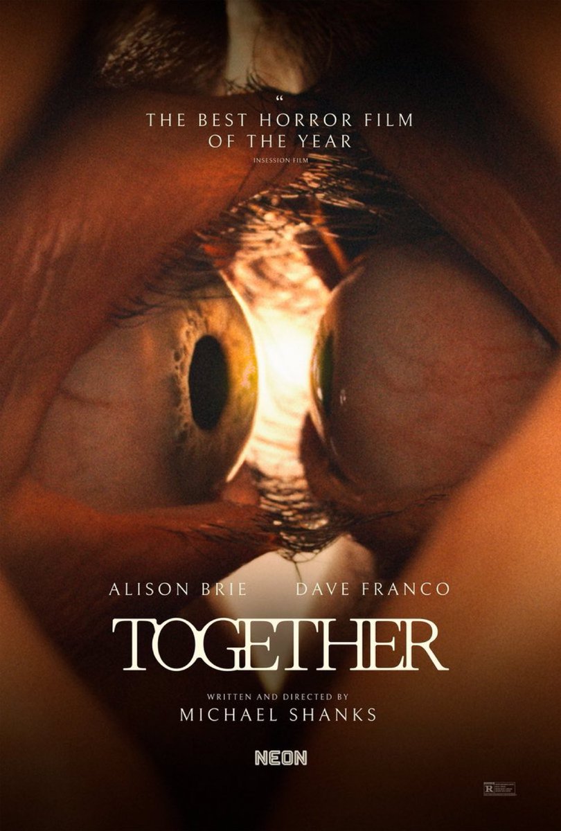 The first poster for Michael Shanks' 'TOGETHER'.

Starring Dave Franco and Alison Brie.

Primetime Films | #togethermovie #alisonbrie #davefranco