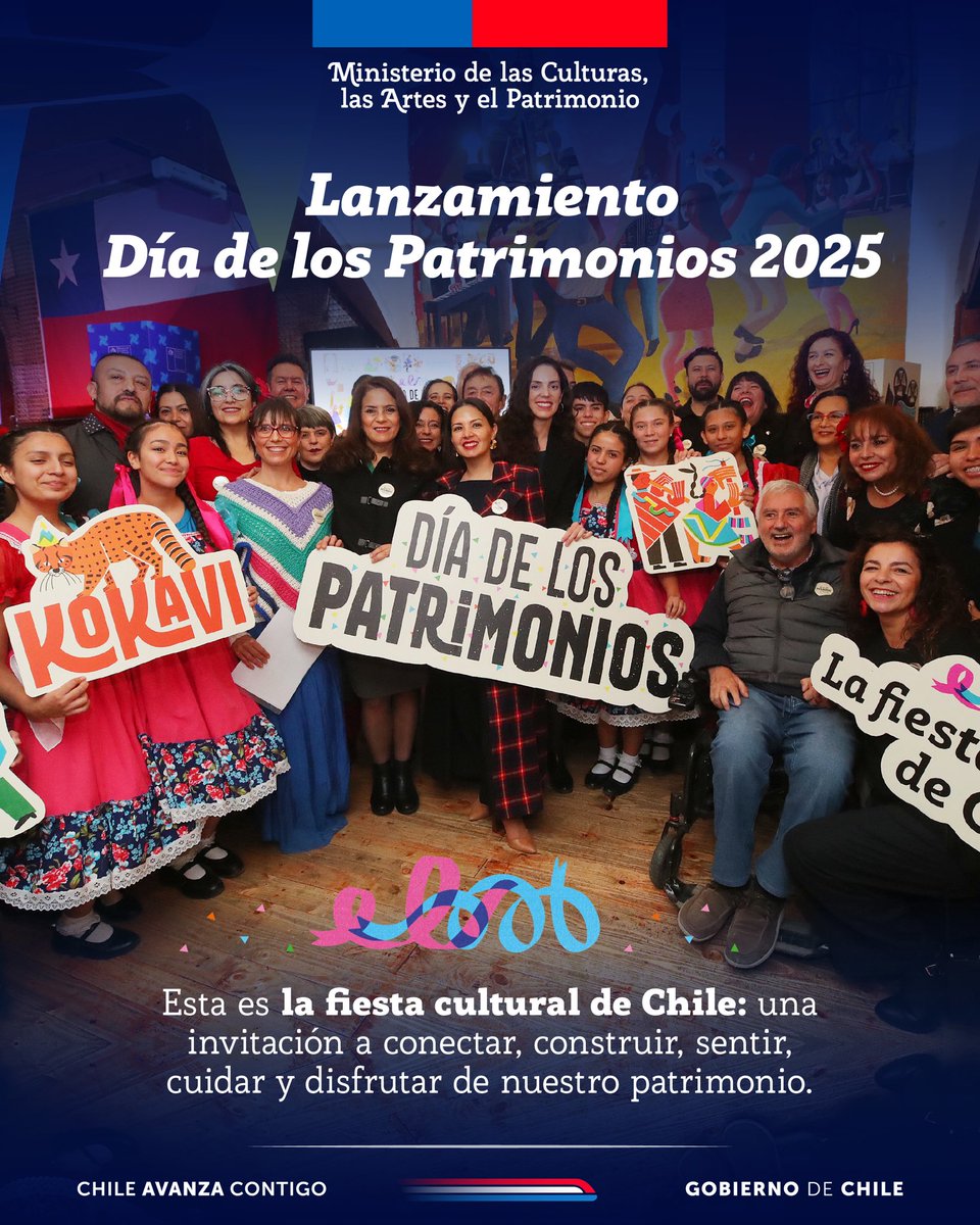 ¡Hoy dimos el vamos al #DíadelosPatrimonios!

En el corazón de Santiago, lanzamos esta gran fiesta cultural que se vivirá en todo el país. Una invitación a conectar, sentir, cuidar y disfrutar nuestros patrimonios desde Visviri hasta la Antártica 

diadelospatrimonios.cl