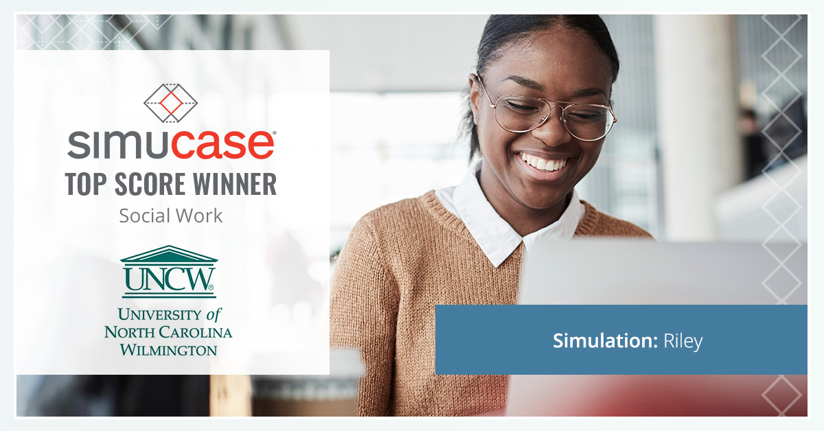 Congratulations from the Simucase team <a href="/UNCWilmington/">UNCW</a> and their social work program, the top score winner for our Social Work cases this week on #simucase!🥇GO #socialworkstudent #SocWorkEd