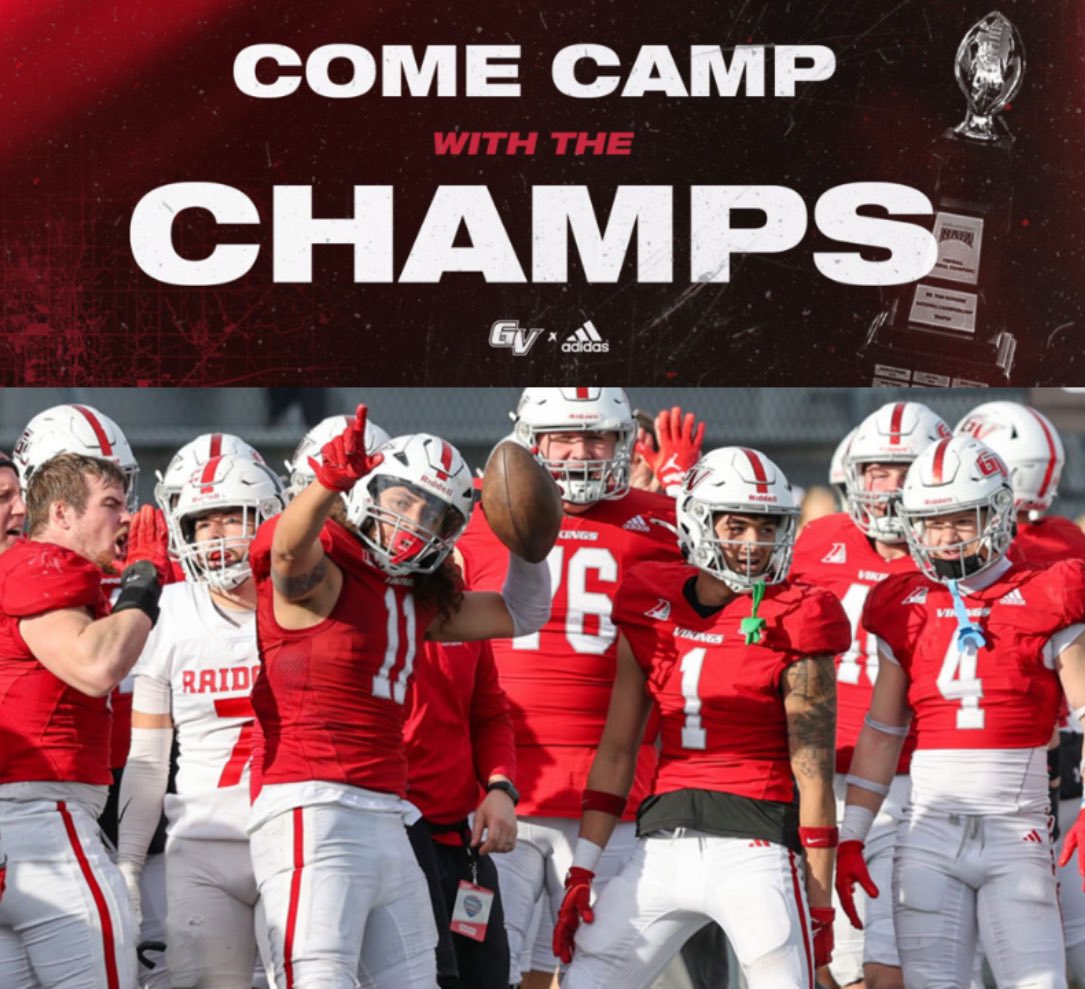 Thanks for the invite to camp <a href="/_Coach_Franz/">Coach Franz</a> <a href="/GVVikingFB/">Grand View Football</a>