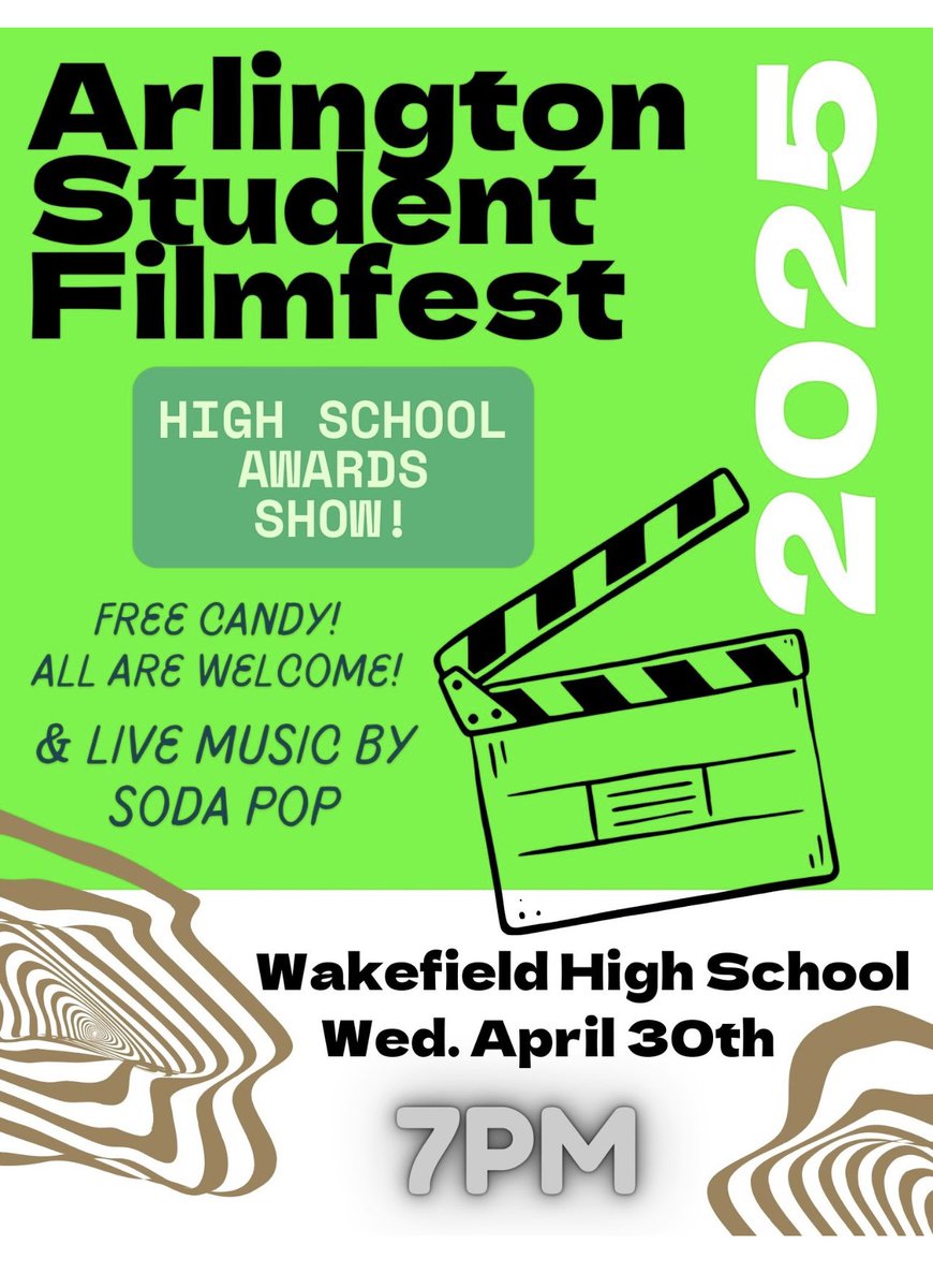 Wow. I am so grateful for today. THANK YOU to ALL the Elementary and Middle School students and staff who came to the Awards Show at Wakefield this afternoon. 
⭐️SEE EVERYONE FOR THE HIGH SCHOOL AWARDS AT 7pm TONIGHT in Wakefield’s Auditorium.⭐️