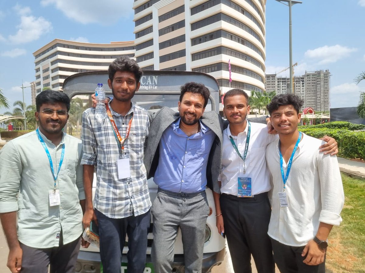 Nithin (@_nithin04_) on Twitter photo Our self-driving EV prototype rolled out at #VLaunchPad25, VIT-AP! 🚗⚡
Still a work in progress — but the vision’s in motion.
Shoutout to <a href="/AndhraPradeshCM/">CMO Andhra Pradesh</a> <a href="/APDeputyCMO/">Deputy CMO, Andhra Pradesh</a> @sreyasmedia & <a href="/KirrD/">Kireeti Damaraju</a> for the inspiration! 💡
#AutonomousTech #StartupIndia #AutonomousDriving #VIT #Tech Our self-driving EV prototype rolled out at #VLaunchPad25, VIT-AP! 🚗⚡
Still a work in progress — but the vision’s in motion.
Shoutout to <a href="/AndhraPradeshCM/">CMO Andhra Pradesh</a> <a href="/APDeputyCMO/">Deputy CMO, Andhra Pradesh</a> @sreyasmedia & <a href="/KirrD/">Kireeti Damaraju</a> for the inspiration! 💡
#AutonomousTech #StartupIndia #AutonomousDriving #VIT #Tech