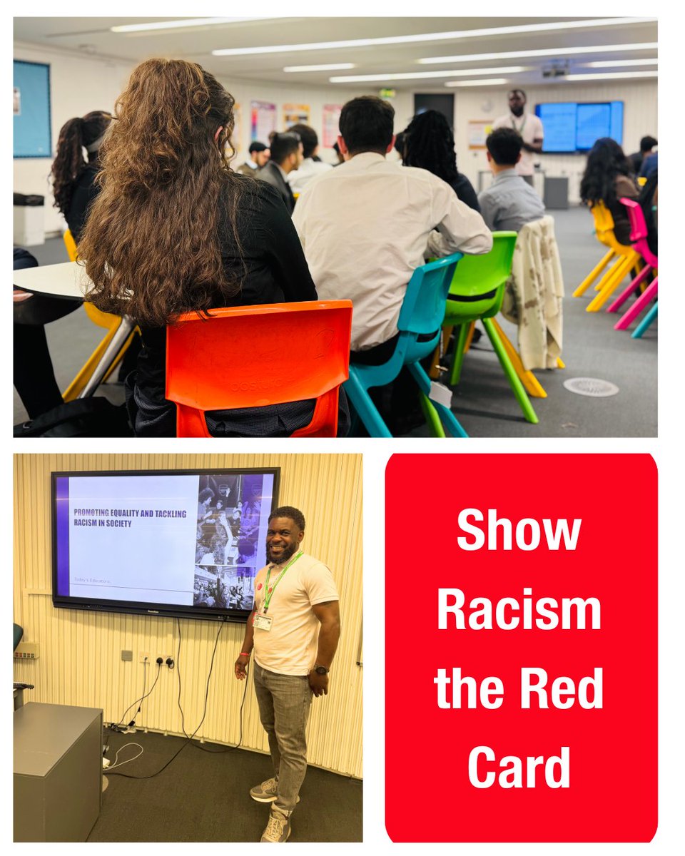 The Arbib Education Trust (@arbib_ed) on Twitter photo Racism—how we challenge it! 💭 Huge thanks to Paul Roberts for leading a powerful Show Racism the Red Card session, inspiring us to think deeply, speak up, and act boldly. To create an anti-racist culture, change starts with us. ❤️
#ShowRacismTheRedCard
<a href="/SRTRC_England/">Show Racism the Red Card</a> Racism—how we challenge it! 💭 Huge thanks to Paul Roberts for leading a powerful Show Racism the Red Card session, inspiring us to think deeply, speak up, and act boldly. To create an anti-racist culture, change starts with us. ❤️
#ShowRacismTheRedCard
<a href="/SRTRC_England/">Show Racism the Red Card</a>