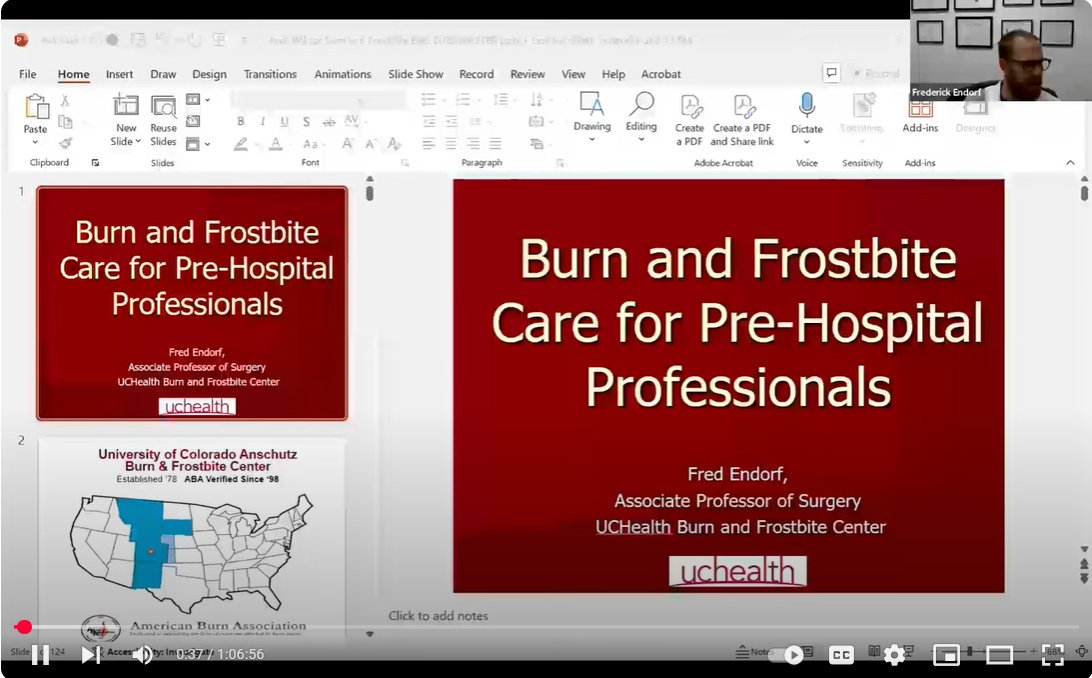 🔥❄️ Burn and frostbite care takes specialized training.

We’re proud to be featured in <a href="/ASPRgov/">HHS ASPR</a>’s newsletter for our REES YouTube seminar supporting Region 8 emergency response. Watch: bit.ly/3RHNNjS

#MPRDHRS #Region8 #DisasterPreparedness #ASPR