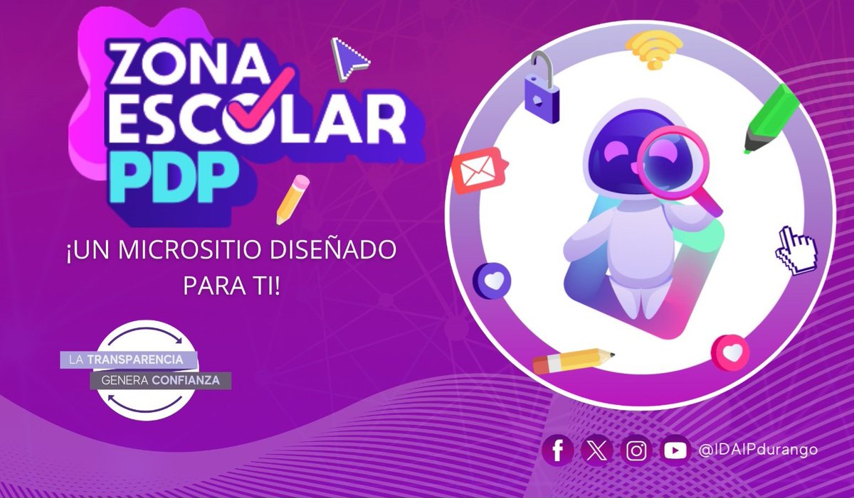 👧🧒 ¡Feliz Día de la Niña y el Niño! 

En el #IDAIP sabemos que proteger la infancia es también cuidar su privacidad.

💙 Este #DiaDelNiño reafirmamos nuestro compromiso con su bienestar, ofreciendo herramientas que promueven el respeto a sus datos personales.

📘 Te invitamos a