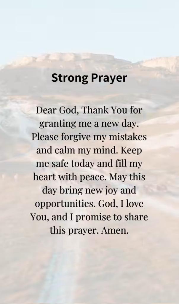 Strong prayer
