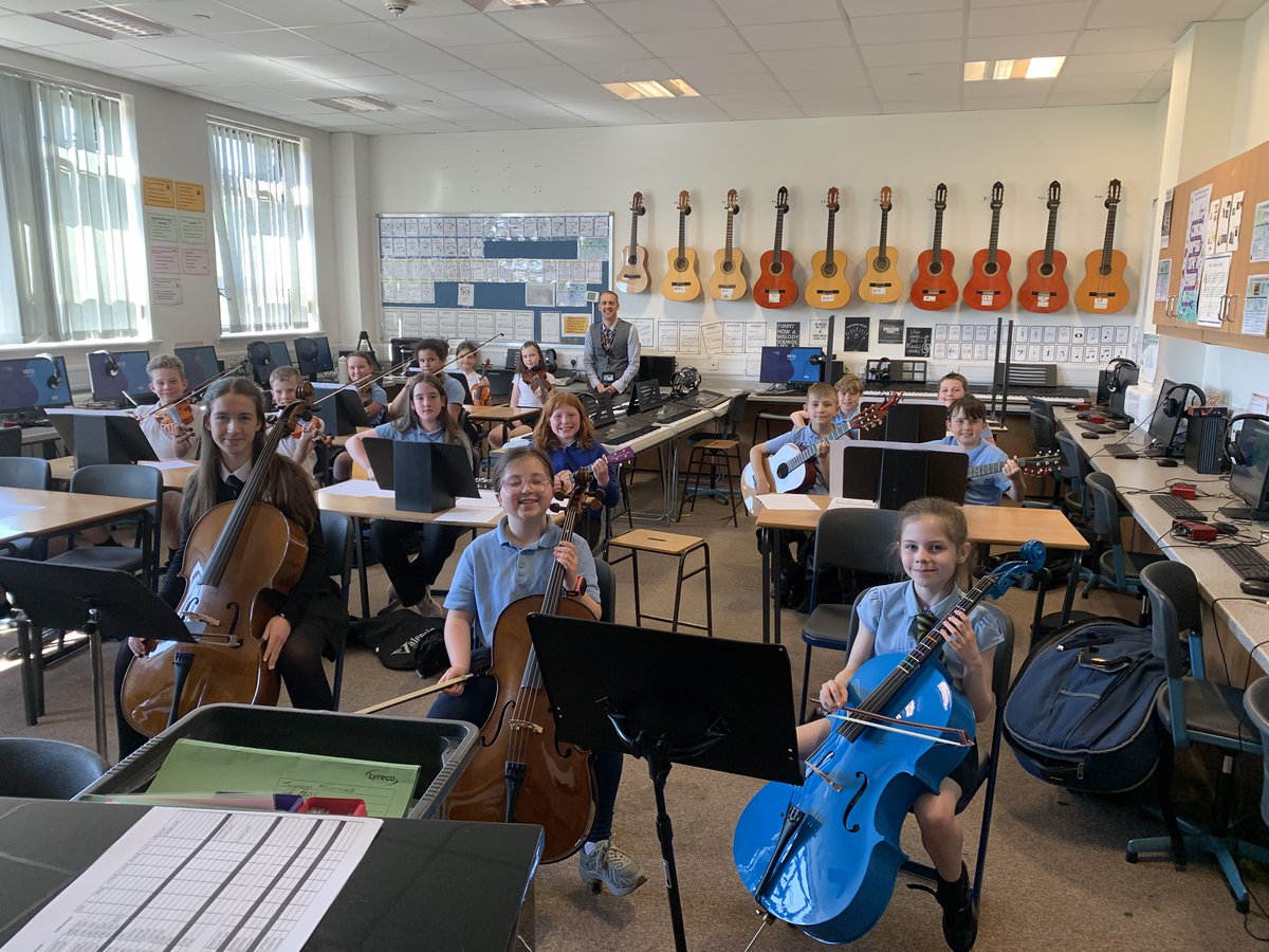 One of the highlights of our year. Week 1 of our partner primary music making activities. Delighted to welcome these fine young musicians to Duncanrig. They are already sounding great. Looking forward to hearing them showcase their work at our Summer concert on June 18th.