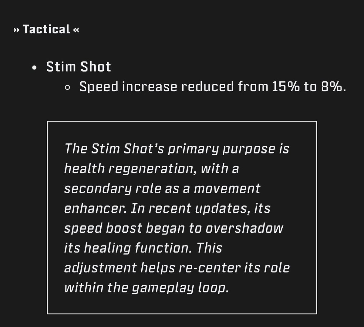 charlieINTEL's tweet photo. Stim shot’s movement boost has been nerfed in Warzone with Season 3 Reloaded. https://t.co/9FZYFfaWMK
