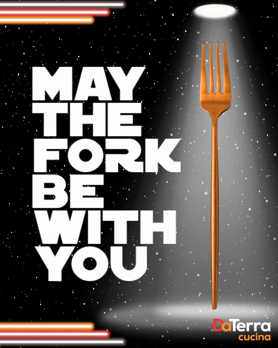 DaTerraCucina's tweet image. Master the kitchen, you must. Great meals, you will make. The force of flavor is strong with you— May the Fork Be With You.

#MayTheForkBeWithYou #DaTerraCucina #NonstickCookware #StarWars #CookLikeAJedi #FunKitchenGifts #MayThe4thBeWithYou #MayTheFourthBeWithYou