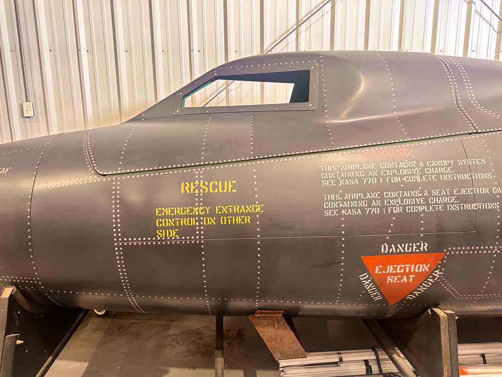 …and if the F35 is a little sedate for you then we do have a sporty alternative. The X-15's highest speed (4,520mph) was achieved on 3 October 1967 at an altitude of 102,100 feet. The highest speed ever recorded by a crewed, powered aircraft. It remains unbroken. #X15