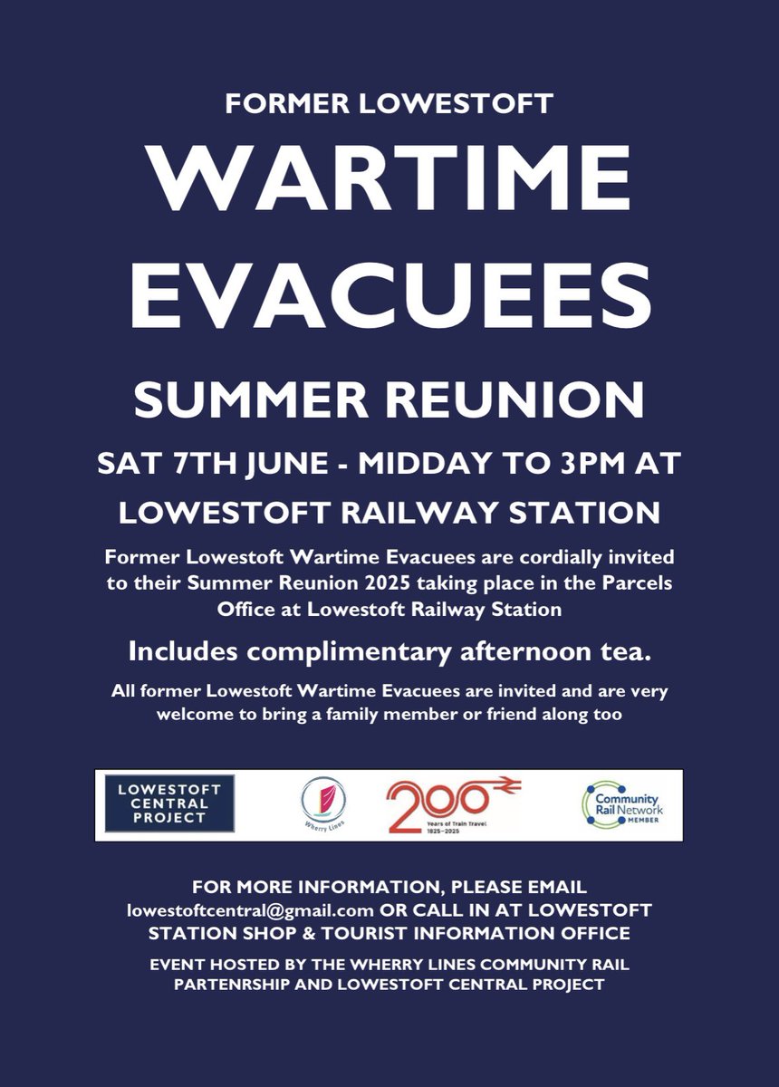 Lowestoft Central (@lowestoftcentr1) on Twitter photo Lovely article by Emmeline Saunders in today’s <a href="/DailyMirror/">The Mirror</a> featuring former #Lowestoft Wartime Evacuees & their place of safety found in #Glossop This years #Evacuees summer reunion takes place at #Lowestoft Railway Station on Sat 7 June with special guests from <a href="/FriendsGlossop/">FriendsOfGlossopStn</a> Lovely article by Emmeline Saunders in today’s <a href="/DailyMirror/">The Mirror</a> featuring former #Lowestoft Wartime Evacuees & their place of safety found in #Glossop This years #Evacuees summer reunion takes place at #Lowestoft Railway Station on Sat 7 June with special guests from <a href="/FriendsGlossop/">FriendsOfGlossopStn</a>