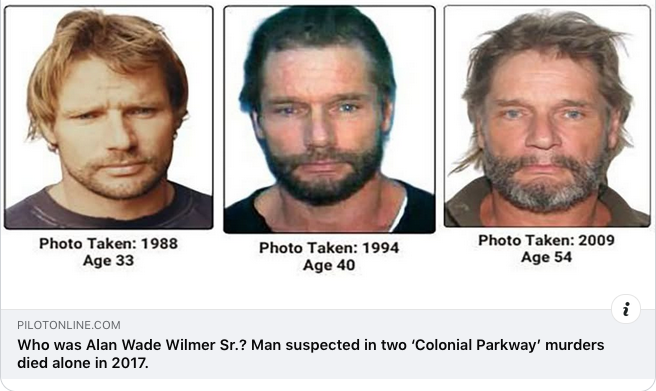 Bill Thomas (@billthomas56) on Twitter photo We have unconfirmed reports that William "Keith" Wilmer, older brother of deceased #ColonialParkwayMurders serial killer Alan Wade Wilmer, Sr. has died in Lancaster County, Virginia of a likely heart attack. <a href="/BillThomas56/">Bill Thomas</a> <a href="/MurderOver/">MindOverMurder</a> We have unconfirmed reports that William "Keith" Wilmer, older brother of deceased #ColonialParkwayMurders serial killer Alan Wade Wilmer, Sr. has died in Lancaster County, Virginia of a likely heart attack. <a href="/BillThomas56/">Bill Thomas</a> <a href="/MurderOver/">MindOverMurder</a>