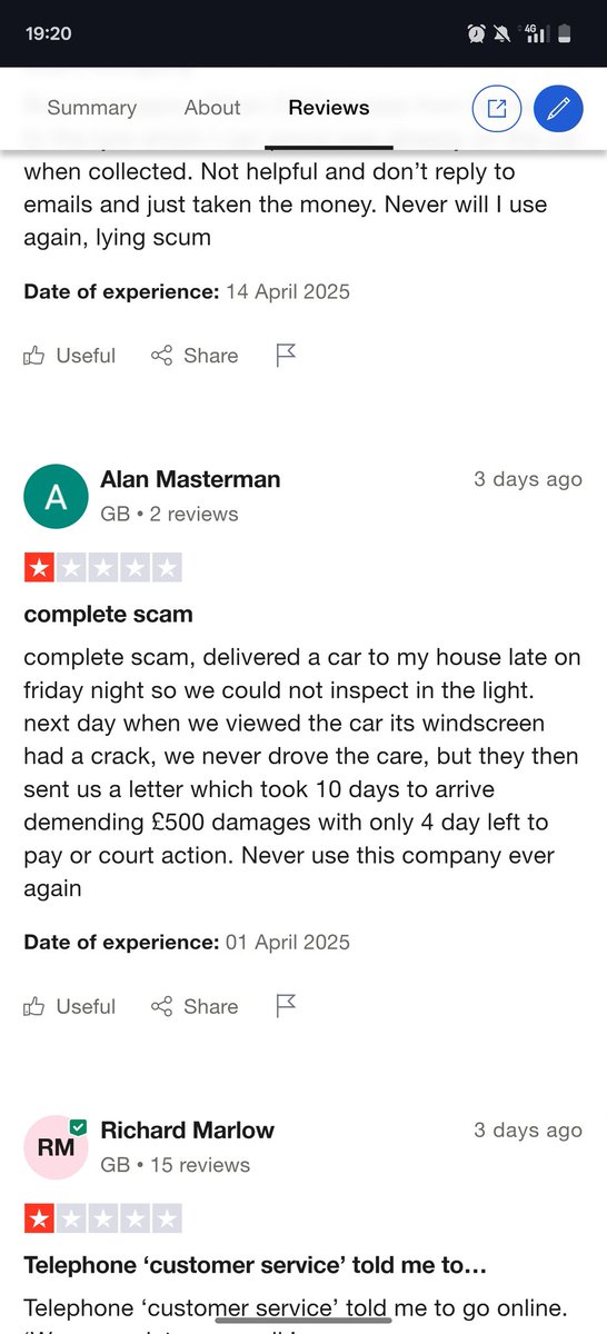 fordy124's tweet photo. So enterprise does this to everyone!! This is fraud and despicable behaviour, I am now taking my case further!! https://t.co/5tnNWmWJWO