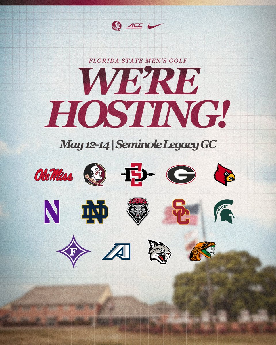 The road to Omni La Costa runs through 𝕋𝔸𝕃𝕃𝔸ℍ𝔸𝕊𝕊𝔼𝔼 ‼️

The #Noles draw the No.2 seed in the region. 

#NoleFamily | #Driven