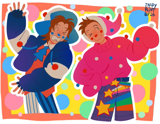 my harlequin twins ocs....... 