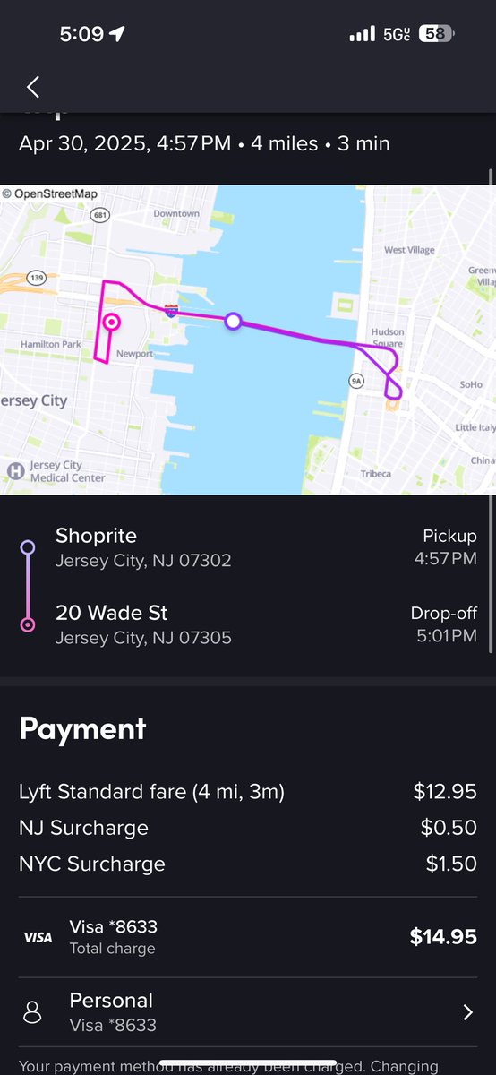 shaychance17's tweet photo. @lyft  your driver never picked me up and i was still charged for a ride . I want my money back. How did he pick me up and drop me off in 3 mins . https://t.co/ggg0dK9NOa