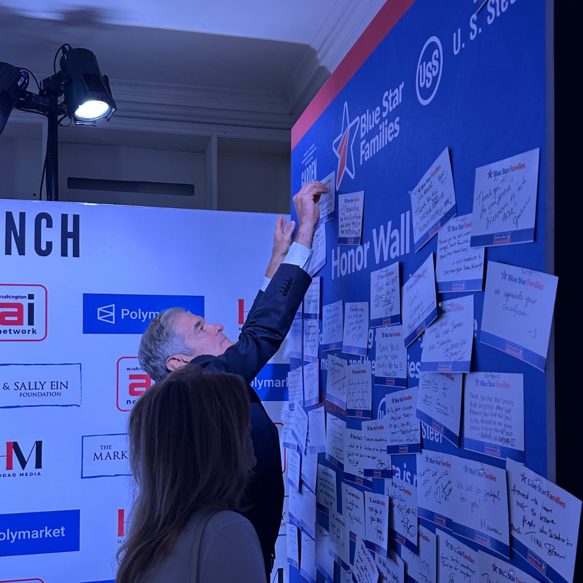 Blue Star Families ๐บ๐ธ (@bluestarfamily) on Twitter photo #BSF had an incredible time in D.C. at the White House Correspondents' Garden Brunch! We brought back the BSF Honor Wall, where celebs + leaders wrote notes to the troops. Grateful for the chance to honor military families and the freedom they protect. <a href="/BlueStarKRD/">Kathy Roth-Douquet</a> #DYP #BSF had an incredible time in D.C. at the White House Correspondents' Garden Brunch! We brought back the BSF Honor Wall, where celebs + leaders wrote notes to the troops. Grateful for the chance to honor military families and the freedom they protect. <a href="/BlueStarKRD/">Kathy Roth-Douquet</a> #DYP