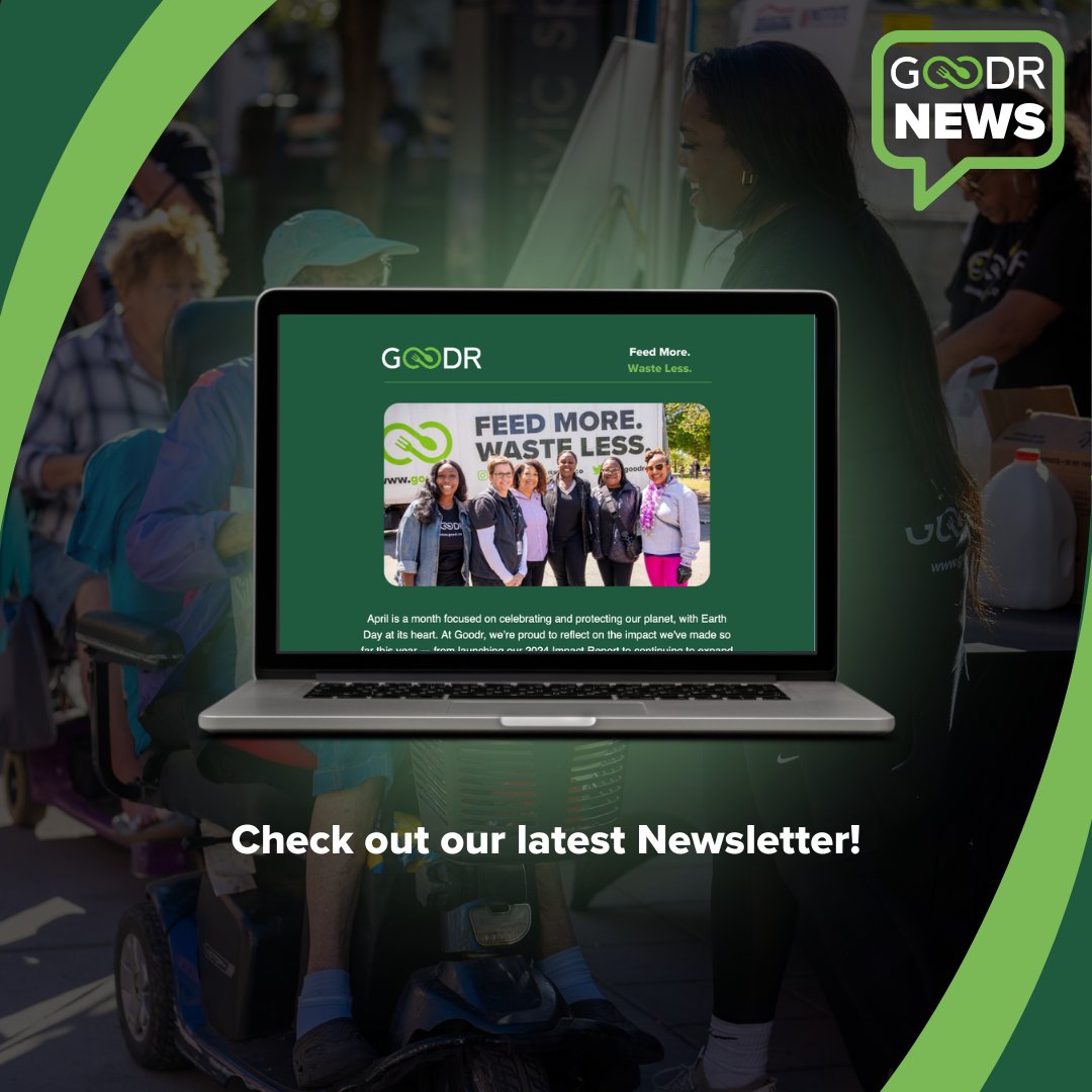 The latest Goodr newsletter is live!

Earth Month, eSprinter wins, new partnerships + more.
Check your inbox — or subscribe at Goodr.co to stay in the loop. 📧💚