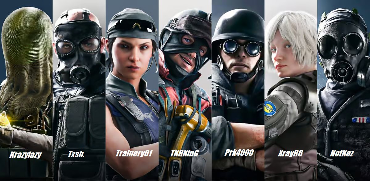 We proudly announce our Rainbow Six Siege project team Welcome to the Team Monkey Shlawg!

<a href="/Prk4000/">Park</a> / IGL
<a href="/TxshR6/">Txsh.</a> / C
<a href="/TkrKin/">TKRKinG🇧🇷🇬🇧</a>
<a href="/KrazyLazy89/">Kristian</a>
<a href="/XrayR6/">Xray </a>
<a href="/trainery01/">Trainer.y0</a> / Coach