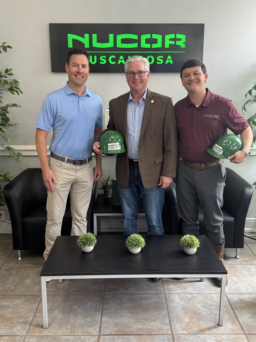 Alabama stands ready to meet the workforce needs of the 21st century economy. 

I was glad to visit with Nucor Steel and hear about all of the great things going on in Tuscaloosa. Great work!