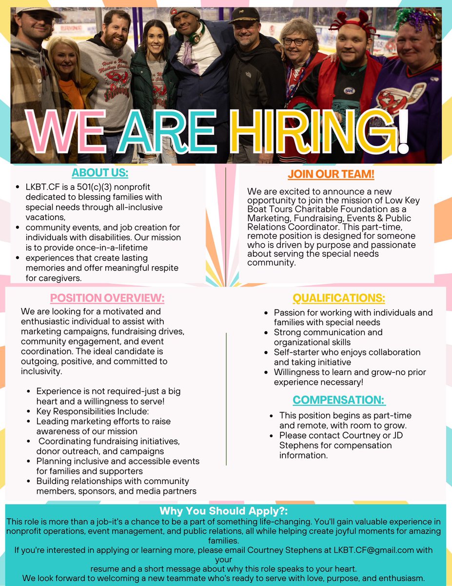 Low Key Boat Tours Charitable Foundation (@lowkeyboattours) on Twitter photo 