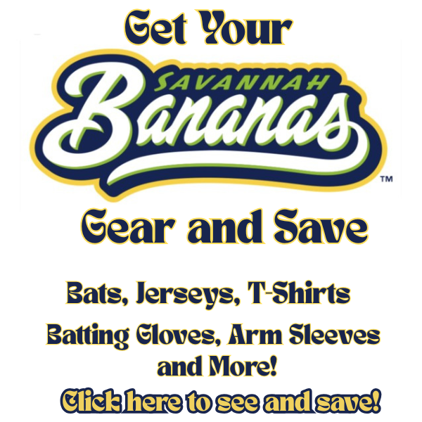 baseballbargain's tweet photo. SAVE ON SAVANNAH BANANAS JERSEYS AND MORE AT BASEBALL BARGAINS!

https://t.co/UDa0PuFVQh https://t.co/VmAoGPHO8D