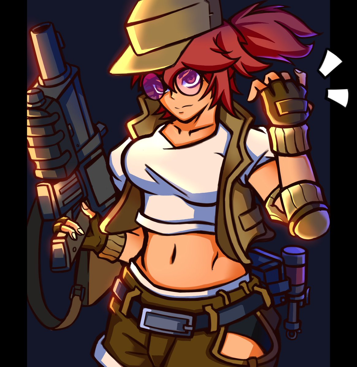 shinkusen's tweet photo. Fio Germi - Been on a Metal Slug mood, did justice to a old drawing :) 
#MetalSlug #SNK #FioGermi https://t.co/p7Dql5A6Vp