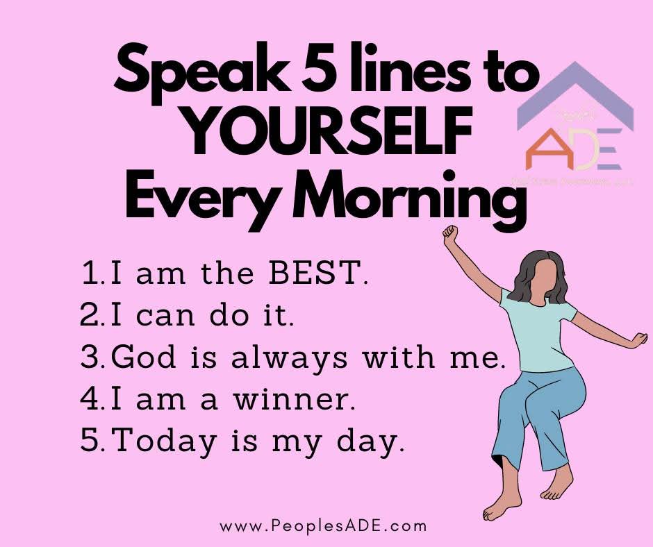 PeoplesAde's tweet photo. You ARE the Best! You CAN do it! God is ALWAYS w/you! You ARE a Winner! TODAY IS YOUR DAY!

#InvestingInPeopleFirst #PeopleOverProfits
#Action #Dedication #Empowerment

Visit https://t.co/8JfsnKCVWO TODAY!💻

https://t.co/iWkRHTdWmA
https://t.co/vIwM09wc1Y

#RealEstate https://t.co/Btup6mb8zl