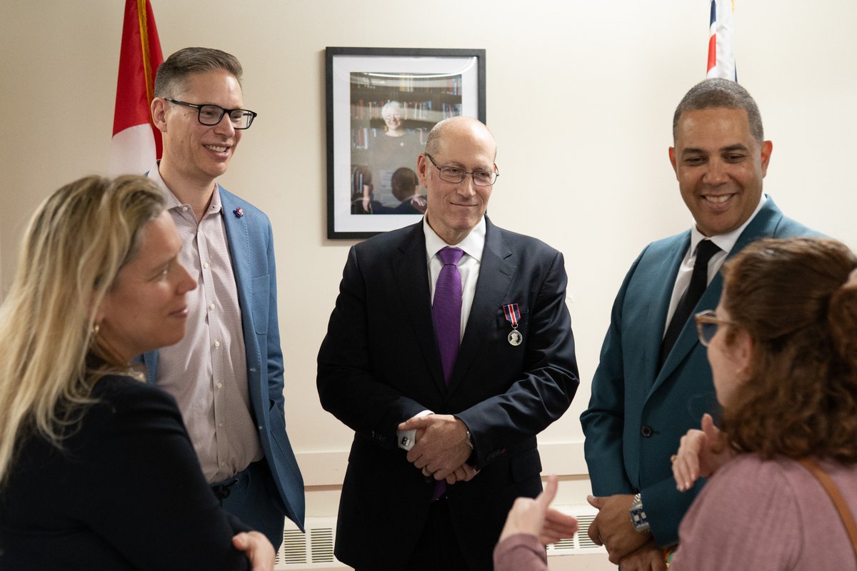 On April 23, we proudly hosted the King Charles III Coronation Medal ceremony at Haven Toronto 🎖️

Honouring 5 outstanding Canadians for their service:
Deborah McGinnis, Kathryn Blais, Minhajul Kazi, Michael McCarthy &amp; Dr. Antonio Bruno Scorsone 👏

#KingCharlesIIICoronationMedal