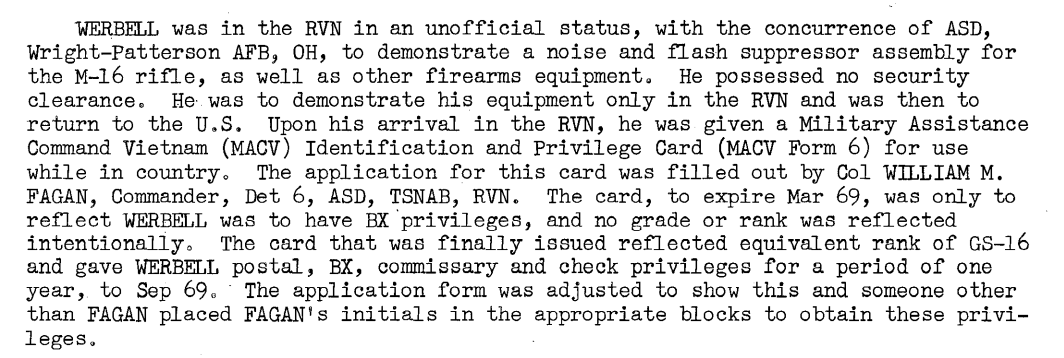 ajweberman8's tweet photo. #JFKRecords #jfkfiles #Werbell tries to sell military machine gun silencers for assassinations. Mitch was not the son of a Russian Count - he father was I believe a tradesman in the USA https://t.co/9KLhHik0xI