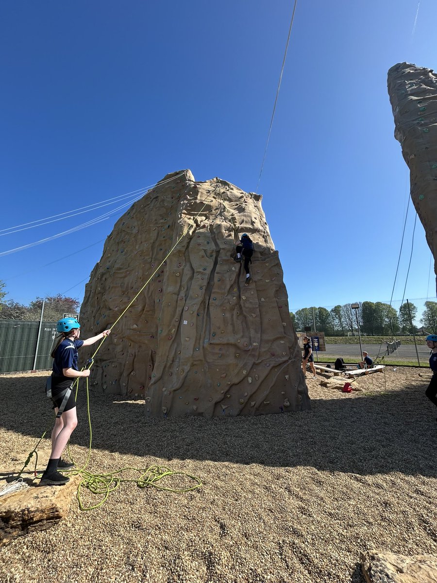 Feeling very grateful to have this facility at our school 🤩 

Summer term climbing club ✅