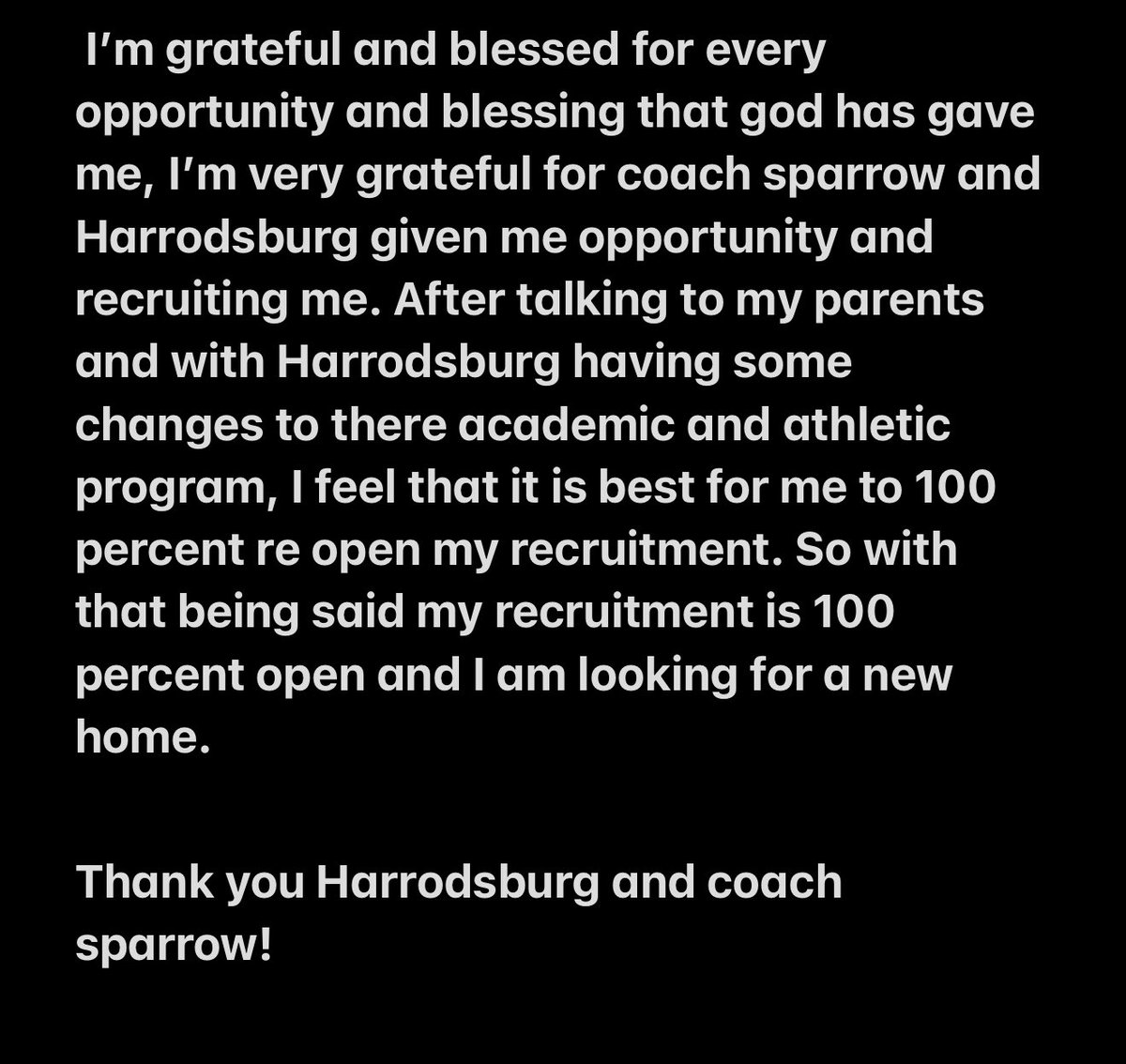 Jamalchambers11's tweet image. Recruitment 100 percent open! Looking for a new home!