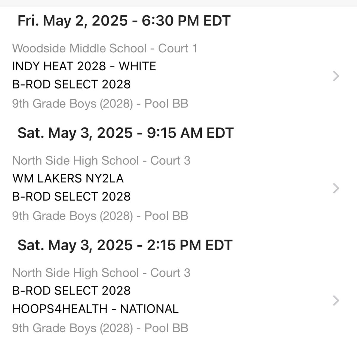 15U 2028’s are all set for pool play and will look to get after it and compete at the Bill Hensley this weekend in Fort Wayne, Indiana! This group is getting better and better. Let’s work, boys!💪🏀