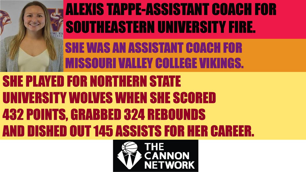 <a href="/_alexistappe/">Alexis Tappe</a> is an assistant coach for <a href="/SEUFireWBB/">SEU Women's Basketball</a> thecannonnetwork.com #basketball #TheCannonNetwork
