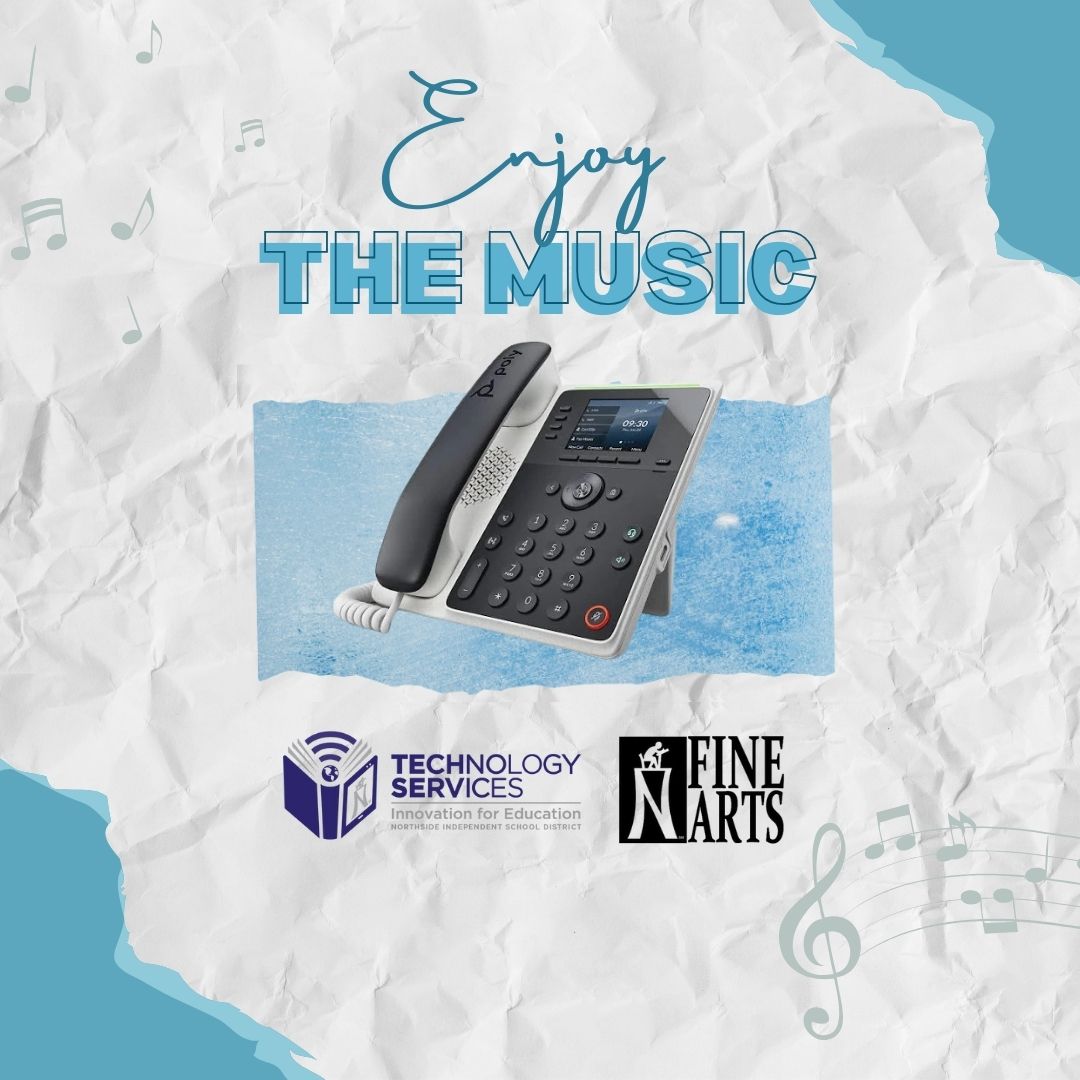NISD Tech Services (@nisdtechserv) on Twitter photo <a href="/NISD_FineArts/">Northside Fine Arts</a> recently partnered with Tech Services to produce new "on hold" music for all district phones. The tune was composed by several talented #NISD students from across the district. Next time you experience hold, enjoy the sounds of our students! <a href="/NISD_FineArts/">Northside Fine Arts</a> recently partnered with Tech Services to produce new "on hold" music for all district phones. The tune was composed by several talented #NISD students from across the district. Next time you experience hold, enjoy the sounds of our students!