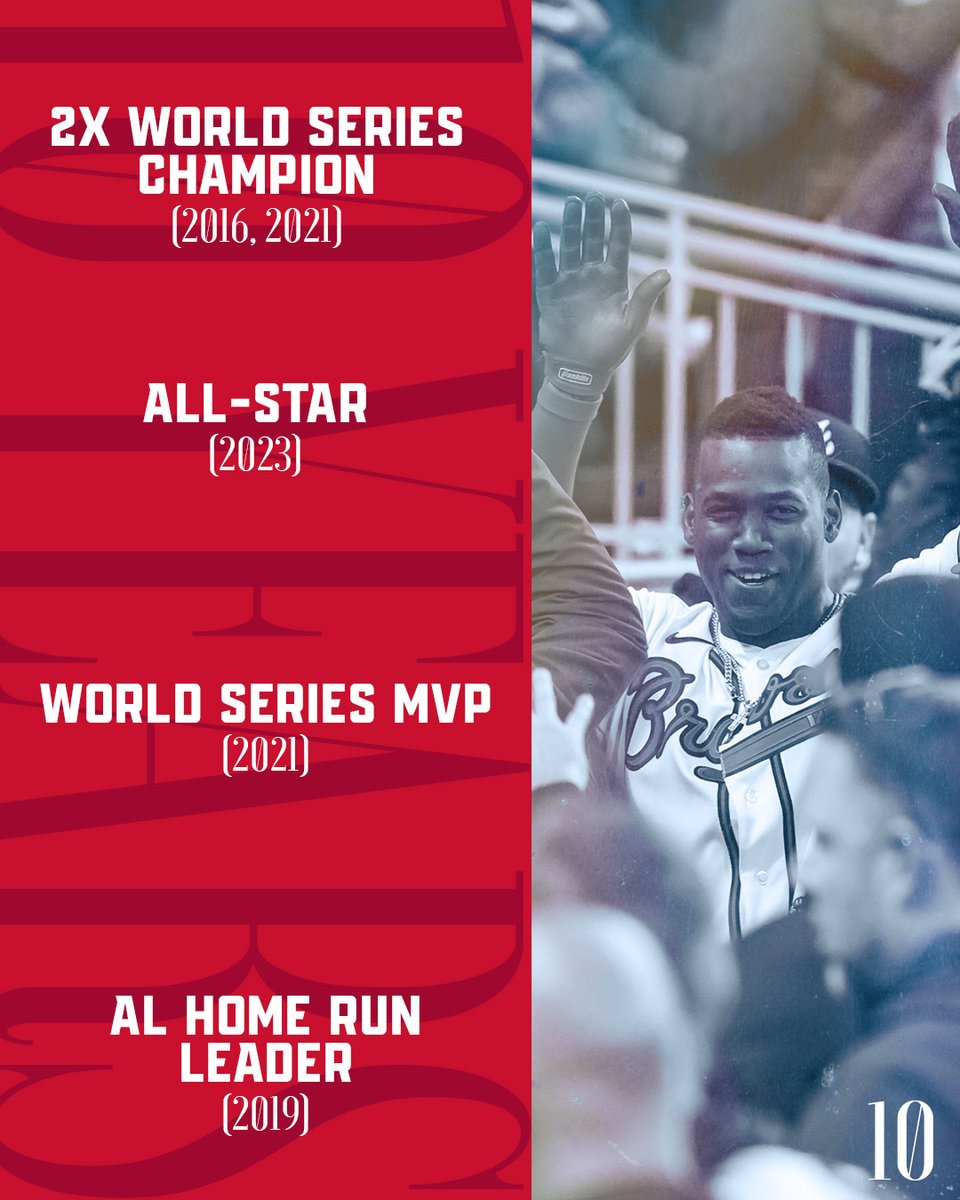 MLBPA (@mlbpa) on Twitter photo Jorge Soler ranks among the top 10 all-time among Cuba natives with 195 career home runs. He led the AL with 48 home runs for the <a href="/Royals/">Kansas City Royals</a> in 2019 and made the NL All-Star outfield with the <a href="/Marlins/">Miami Marlins</a> in 2023.
In April, Jorge reached 10 Years of Service Time. Congratulations on Jorge Soler ranks among the top 10 all-time among Cuba natives with 195 career home runs. He led the AL with 48 home runs for the <a href="/Royals/">Kansas City Royals</a> in 2019 and made the NL All-Star outfield with the <a href="/Marlins/">Miami Marlins</a> in 2023.
In April, Jorge reached 10 Years of Service Time. Congratulations on