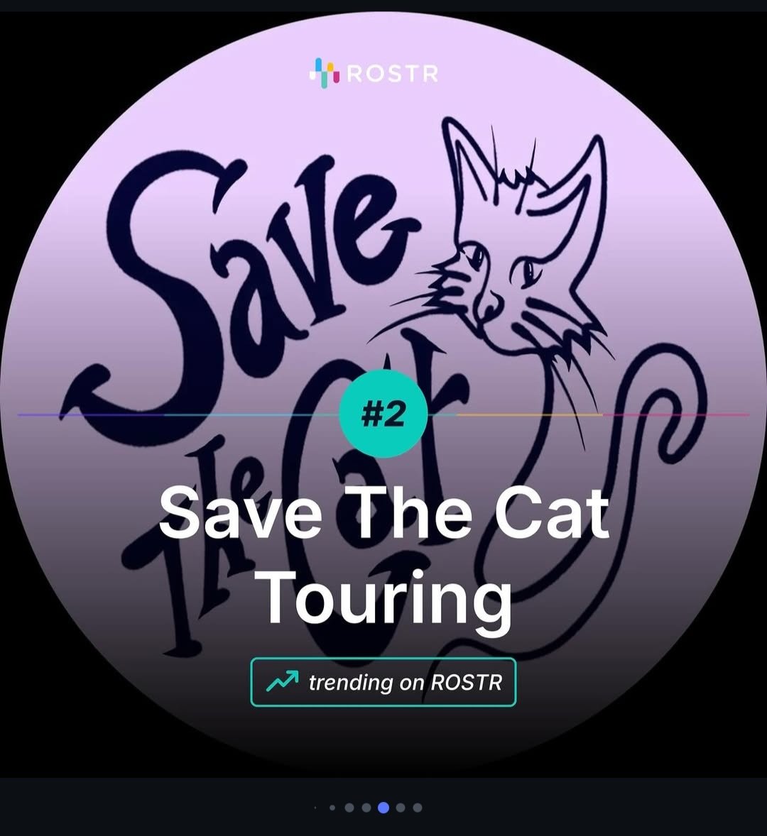 save_thecat's tweet image. basically, there's a music industry directory app that i use a lot & this week Save The Cat is trending #2 on it. no idea what it means, but surely it would not be possible without my friends, artists, and their support. thank you for believing in what i do!!!