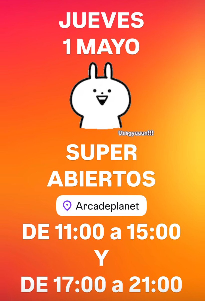 Mañana jueves día 1 de mayo a abrimos mañana y tarde os esperamos .