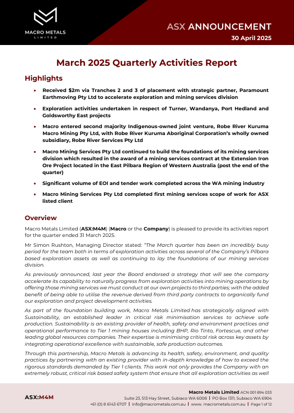 MacroMetals tweet media