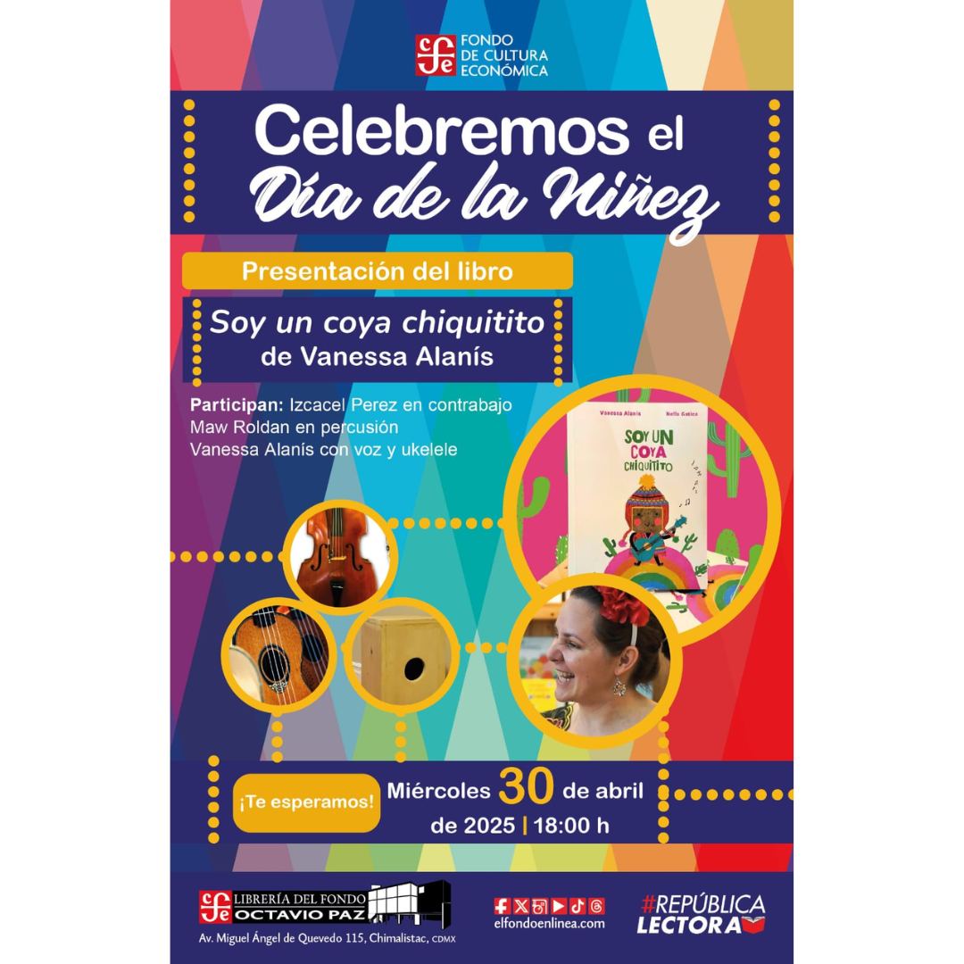LibreriasEducal's tweet image. ¡Celebremos juntos!
La #LibreríaOctavioPaz te espera con una presentación especial para nuestros pequeños lectores: &quot;Soy una coya chiquitito&quot; de Vanessa Alanís.

Te esperamos en punto de las 18 horas para descubrir la magia de una nueva historia.
#RepúblicaLectora