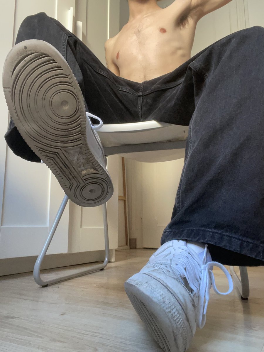KINGVLADSLAV's tweet photo. You’re not worthy of my time, but you beg to sniff the filthy soles of my worn-out, rank Air Forces. Covered in sweat, dirt, and my perfect scent. Lick them clean like the trash you are

#MaleDom #Findom #ShoeWorship #SneakerFetish #FootDomination #Humiliation #ObeyAndServe https://t.co/9o9T8CxMfO